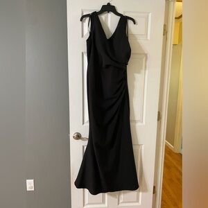 Bridesmaid dress- “Dawson” Crepe dress from Revelry.